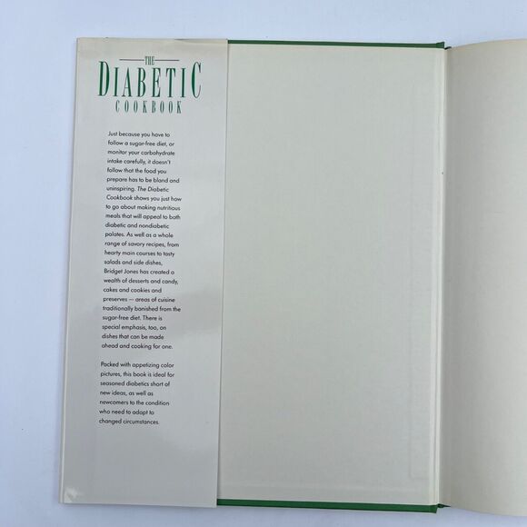 Vintage 1992 Cookbook The Diabetic Cookbook Hardcover with Dust Jacket - Picture 2 of 15